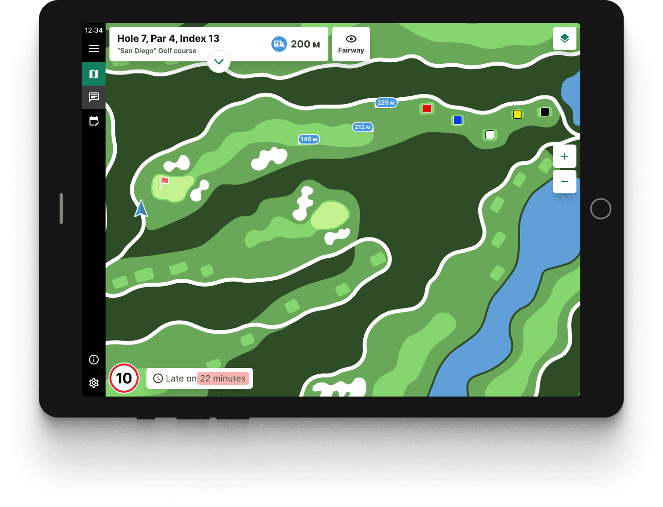 In-cart tablet interface